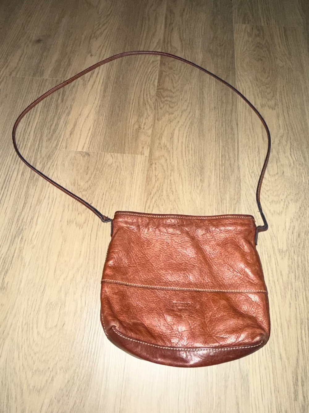 Margot New York Cognac Brown Crossbody Bag Boho Minimalist Everyday Purse